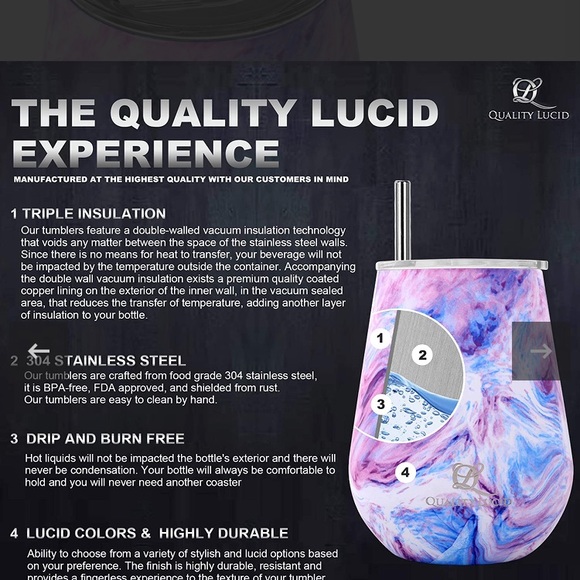 STAINLESS STEEL TUMBLERS - Picture 2 of 10